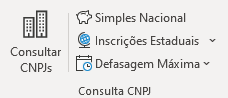 Submenu de Consulta CNPJ